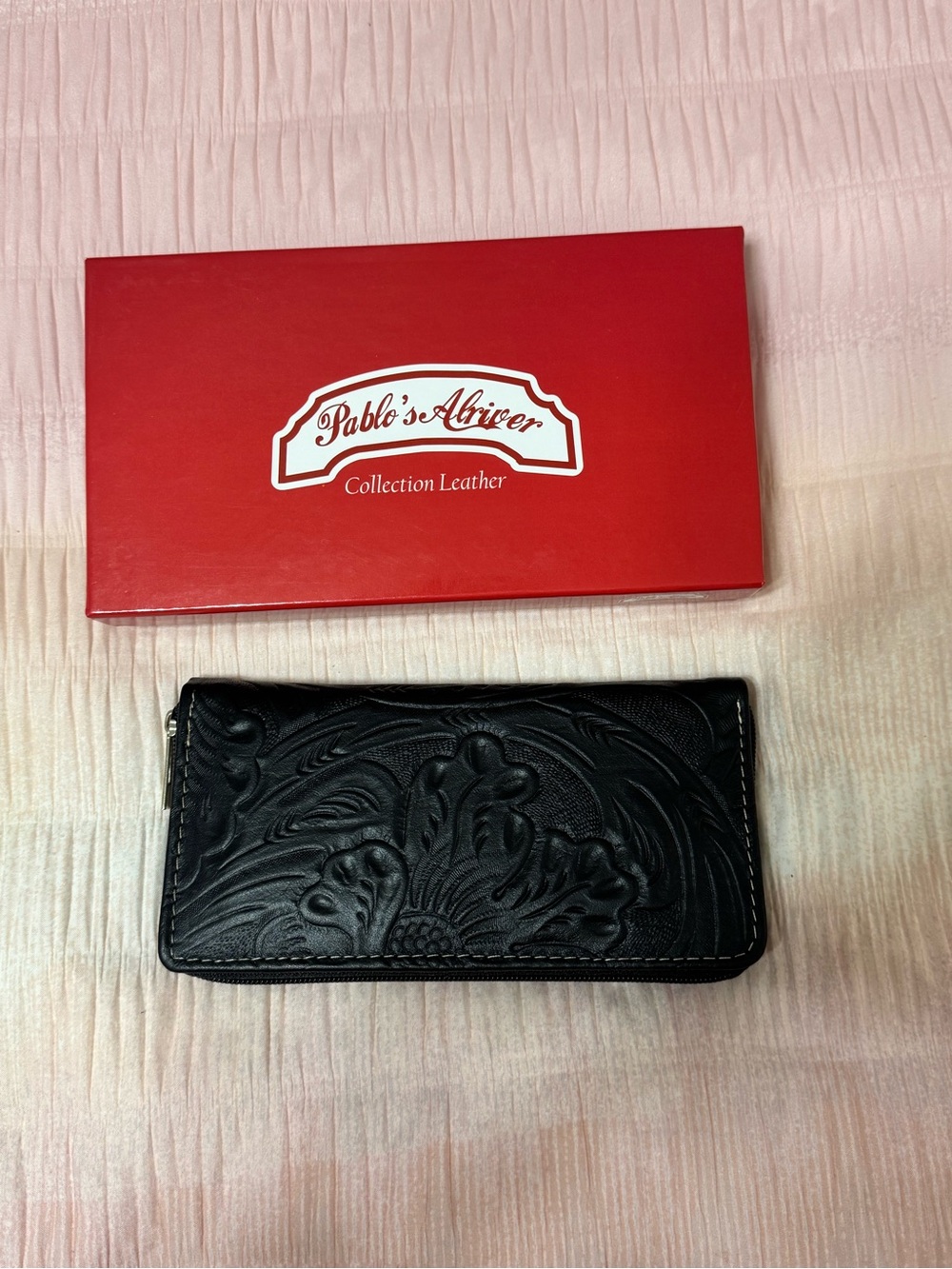 Embossed Leather Wallet